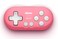 Nargos 8Bitdo Zero 2 Bluetooth Key Chain Sized Mini Controller for Nintendo Switch Windows Android and macOS Pink Edition