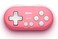 Nargos 8Bitdo Zero 2 Bluetooth Key Chain Sized Mini Controller for Nintendo Switch Windows Android and macOS Pink Edition