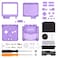 eXtremeRate IPS Ready Upgraded Clear Atomic Purple Custom Replacement Housing Shell for Gameboy Advance SP GBA SP Compatible with Both IPS Standard LCD Console Screen NOT Included