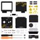 eXtremeRate IPS Ready Upgraded Custom Replacement Housing Shell for Gameboy Advance SP GBA SP The Great GOLDEN Wave Off Kanagawa Black Compatible with Both IPS Standard LCD No Console Screen