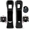 Machine-Ya MachineYa 2 Pack Wii Motion Plus Adapterwith Silicon Case for wii Remote Controller External Remote Motion Plus Sensor Controller Wii U Motion Plus Black