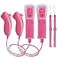 TechKen Motion Plus Wii Controllers 2Packs with Nunchucks Wii Remote Controllers Compatible for wii and Wii U with Built in Motion Plus