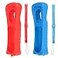 Lactivx 2X Wii Silicone Case Cover with Wrist Strap for Wii Remote Controller Red and Blue