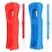 Lactivx 2X Wii Silicone Case Cover with Wrist Strap for Wii Remote Controller Red and Blue