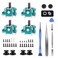 AOLION Joysticks Replacement for P5 Controller 3D Joystick Module Parts Compatible with P5 51 PCS Controller parts 4 Joystick Thumbstick 10 Protective Ring and Moreblue