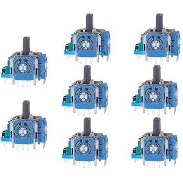Ikpek 8pcs Joysticks Replacement for DualSense PS5 Controller 3D Analog Sensor Wheel Thumb Sticks Joystick Rocker Module Replacement for Playstation 5 Controller