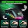 WolfLawS KM1 Gaming Mouse Wireless Mouse Gaming Computer Mice USB with Honeycomb Shell 6 Programmed Buttons 3 Adjustable DPI Ergonomic RGB Optical Mouse for PC Mac Laptop