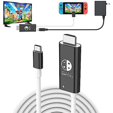 RREAKA Portable Switch Dock USB C to 4K HDMI Conversion Cable for Nintendo SwitchSwitch OLED TV HDMI Adapter Cable Compatible with Nintendo Switch Steam Deck LaptopTablet Mobile Phone