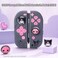 Kuitmor Silicone Protective Shell Compatible with Joy con of Switch 2017OLED Soft Silicone Cover Case AntiScratch Protective Case for Switch 1OLED Controllers Black Kuromi