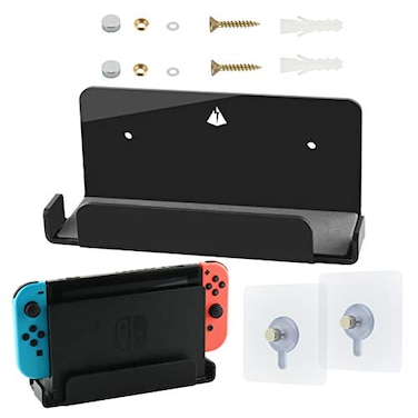 TXEsign Floating Wall Mount for Nintendo Switch Black 712L x 3W x 25H