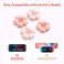 GeekShare Sakura Thumb Grips Compatible with Nintendo Switch 2 AntiSlip Silicone Switch 2 Joystick Caps with Original Design and Comfortable Grip4PCS