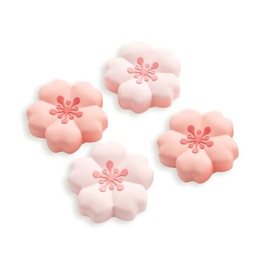 GeekShare Sakura Thumb Grips Compatible with Nintendo Switch 2 AntiSlip Silicone Switch 2 Joystick Caps with Original Design and Comfortable Grip4PCS