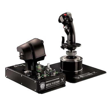 Thrustmaster HOTAS Warthog Flight Stick A10C Replica Metal Flight Simulator Joystick Hall Effect Sensor 19 Action Buttons HOTAS Flight Stick for Flight Sim Controller Setup Compatible with PC