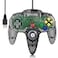 FISUPER Wired USB N64 Controller Classic Video Game Controller USB Gamepad for Windows PC MAC Raspberry PI Retropie Clear Black