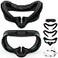 MS.CLEO Face Pad Cover Facial Interface for MetaOculus Quest 3s Accessories Soft PU Leather Foam and Ice Silk Cotton Replacement Face Interface Cushion SweatProof AirCirculation Design Not Fit Quest 3