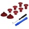 eXtremeRate ThumbsGear Interchangeable Ergonomic Thumbstick for PS5 Controller for PS4 All Model Controller 3 Height Domed and Concave Grips Adjustable Joystick Carmine Red