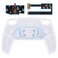 eXtremeRate Clear Programable RISE4 Remap Kit for PS5 Controller BDM 010 BDM 020 Upgrade Board Redesigned Back Shell 4 Back Buttons for PS5 Controller Controller NOT Included