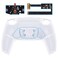eXtremeRate Clear Programable RISE4 Remap Kit for PS5 Controller BDM 010 BDM 020 Upgrade Board Redesigned Back Shell 4 Back Buttons for PS5 Controller Controller NOT Included