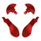 eXtremeRate Back Paddles for PS5 Edge Controller Metallic Scarlet Red Replacement Interchangeable 4PCS Metal Back Buttons for PS5 Edge Controller Controller NOT Included
