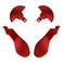 eXtremeRate Back Paddles for PS5 Edge Controller Metallic Scarlet Red Replacement Interchangeable 4PCS Metal Back Buttons for PS5 Edge Controller Controller NOT Included