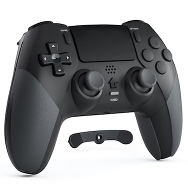 CHEREEKI Wireless Controller for PS4 with 2 Macro Buttons 35mm Audio and Turbo Function 6Axis Motion Control Dual Vibration Gamepad Joystick for PS4 Compatible with PS4 Slim Pro