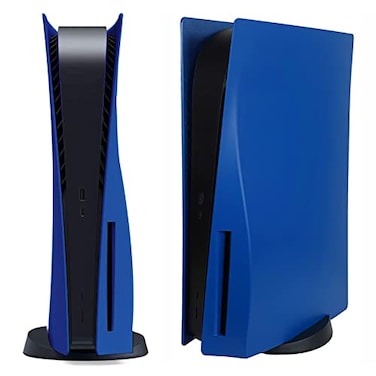 VLANMON Disc Edition Face Plates Cover Skins Shell Panels for PS5 Console Accessories for PlayStation 5 Protective Shell Replacement Faceplate Blue