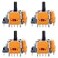 Ikpek 4pcs HallEffect Joysticks Replacement for DualSense PS5 Controller 3D Analog Sensor Wheel Thumb Sticks Rocker Module Replacement for PlayStation 5 Controller
