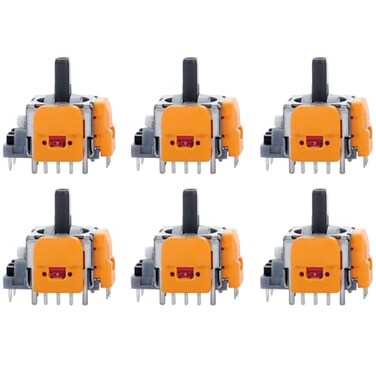 Ikpek 6pcs HallEffect Joysticks Replacement for DualSense PS5 Controller 3D Analog Sensor Wheel Thumb Sticks Rocker Module Replacement for PlayStation 5 Controller