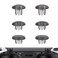 eXtremeRate Clear Black Replacement Swappable Thumbsticks for PS5 Edge Controller Custom Interchangeable Analog Stick Joystick Caps for PS5 Edge Controller Without Controller Thumbsticks Base