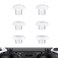 eXtremeRate Clear Replacement Swappable Thumbsticks for PS5 Edge Controller Custom Interchangeable Analog Stick Joystick Caps for PS5 Edge Controller Controller Thumbsticks Base NOT Included