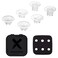 eXtremeRate Clear Replacement Swappable Thumbsticks for PS5 Edge Controller Custom Interchangeable Analog Stick Joystick Caps for PS5 Edge Controller Controller Thumbsticks Base NOT Included