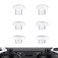 eXtremeRate Clear Replacement Swappable Thumbsticks for PS5 Edge Controller Custom Interchangeable Analog Stick Joystick Caps for PS5 Edge Controller Controller Thumbsticks Base NOT Included
