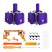 eXtremeRate eXhall Digital Calibrable Hall Effect Thumbstick Kit for PS5 Controller Replacement 3D Joystick Analog Stick Sensor Module Kit for PS5 Controller with Calibrate FPC Board Purple 120gf