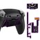eXtremeRate RISE4 Plus MAX Back Paddles Kit with Clicky Trigger Stops Rubberized Grip for PS5 Controller BDM030 040 050 Remappable Back Buttons Kit for PS5 Controller Black NO Controller