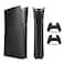 PEYANZ Faceplate Cover Compatible with PlayStation 5 Slim Digital Edition Protective ABS Shell ScratchResistant Matte Surface Includes 2 Silicone Covers