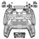 eXtremeRate Full Set Shell with Buttons Touchpad Cover Clear Black Custom Replacement Decorative Trim Shell Front Back Plates Compatible with p s 5 Controller BDM030 BDM040 BDM050
