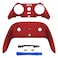 eXtremeRate Top Bottom Decorative Trim Shell Compatible with ps5 Edge Controller DIY Replacement Front Back Clip Shell Custom Scarlet Red Plates Cover Compatible with ps5 Edge Controller