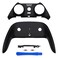eXtremeRate Top Bottom Decorative Trim Shell Compatible with ps5 Edge Controller DIY Replacement Front Back Clip Shell Custom Black Plates Cover Compatible with ps5 Edge Controller