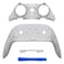 eXtremeRate Top Bottom Decorative Trim Shell Compatible with ps5 Edge Controller DIY Replacement Front Back Clip Shell Custom Clear Black Plates Cover Compatible with ps5 Edge Controller
