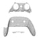 eXtremeRate Top Bottom Decorative Trim Shell Compatible with ps5 Edge Controller DIY Replacement Front Back Clip Shell Custom Clear Black Plates Cover Compatible with ps5 Edge Controller