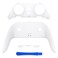 eXtremeRate Top Bottom Decorative Trim Shell Compatible with ps5 Edge Controller DIY Replacement Front Back Clip Shell Custom White Plates Cover Compatible with ps5 Edge Controller