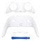 eXtremeRate Top Bottom Decorative Trim Shell Compatible with ps5 Edge Controller DIY Replacement Front Back Clip Shell Custom White Plates Cover Compatible with ps5 Edge Controller