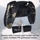 Coolerage Replacement Housing Shell for PS5 ControllerFaceplates Replacement kit for PlayStation 5 ControllerIncludes Front and Back ShellThumbsticksTouch Pad Buttons Frosted Black