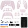 eXtremeRate Full Set Shell with Buttons Compatible with p s 5 Edge Controller Cherry Blossoms Pink Replacement Decorative Trim Shell Front Back Plates Compatible with p s 5 Edge Controller