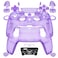 eXtremeRate Luna Redesigned Full Set Shell Buttons Touchpad Cover Compatible with ps5 Controller BDM030 BDM040 BDM050 Clear Atomic Purple Replacement Top Bottom Case Compatible with ps5 Controller