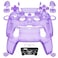 eXtremeRate Luna Redesigned Full Set Shell Buttons Touchpad Cover Compatible with ps5 Controller BDM030 BDM040 BDM050 Clear Atomic Purple Replacement Top Bottom Case Compatible with ps5 Controller