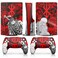 VIKROM PS5 Slim Skin Anime with PS5 Controller Skin Anime Style Set DarkRed Warrior HD Print with Matte Finish Cool Design Precise Fit ScratchResistant PlayStation 5 Skins for Console Controllers
