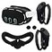 OOAVR VR Silicone Cover Set for OculusMeta Quest 3 AccessoriesVR Controller Grips CoverVR Shell CoverVR Silicone Face PadVR Thumbstick CoversBlack