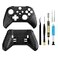 BSUZUN Front and Back Housing Shell Replacement Kit for Xbox Elite Series 2 Controller Includes Faceplate Grip Cover and Repair Tools Black