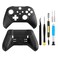 BSUZUN Front and Back Housing Shell Replacement Kit for Xbox Elite Series 2 Controller Includes Faceplate Grip Cover and Repair Tools Black